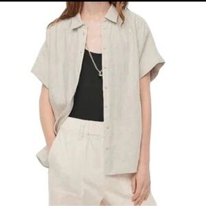 J. Crew Baird McNutt Linen Button-Down Shirt -M Tall